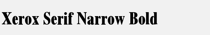 Xerox Serif Narrow Bold
